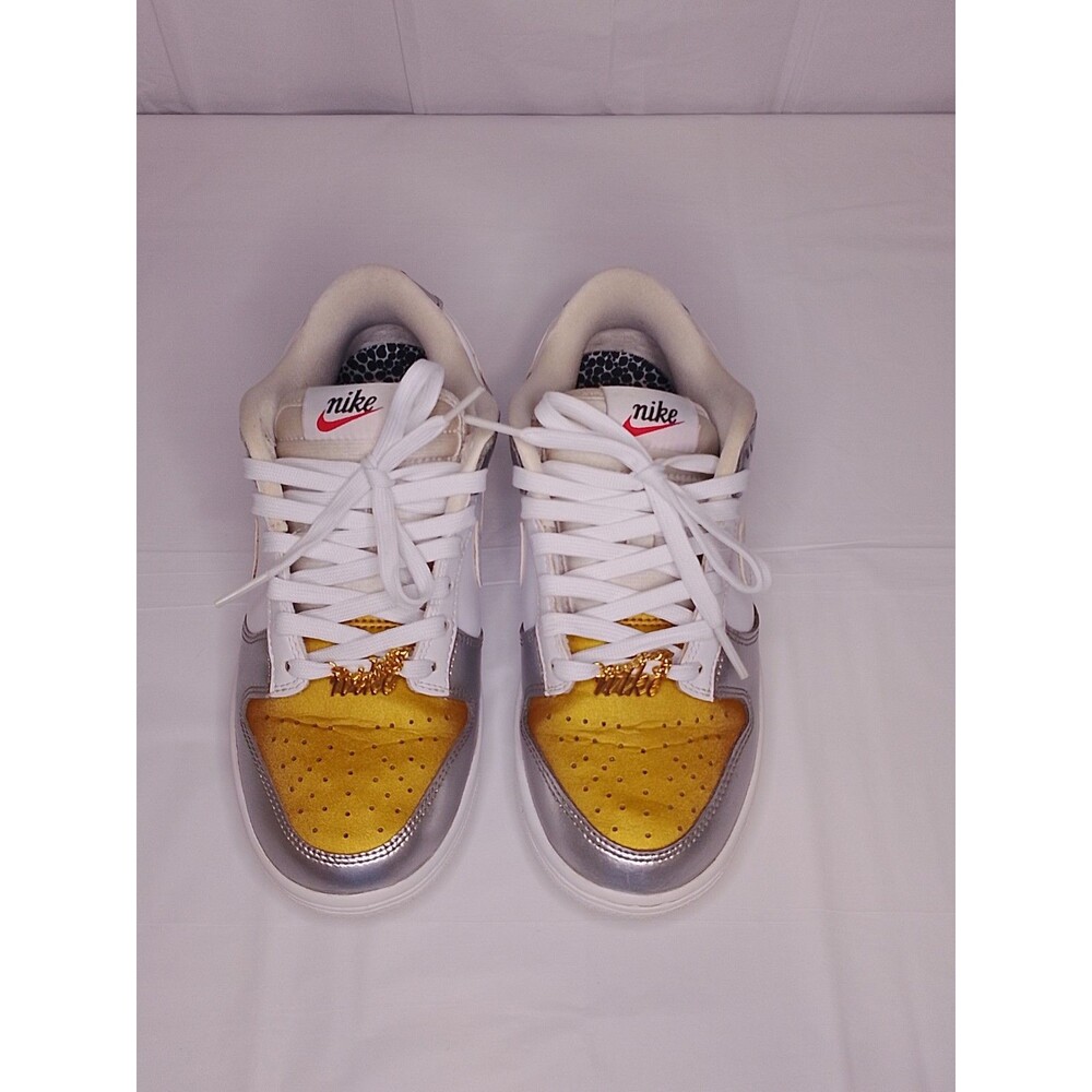 Nike Dunk Low SE "Heirloom" Silver Gold Metalic